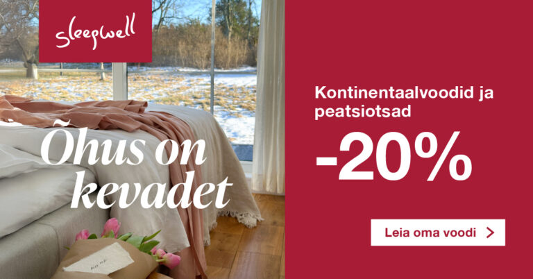Sleepwell. Voodike. Kevadkampaania. Voodid. Kontinentaalvoodid. Madratsid. kattemadratsid