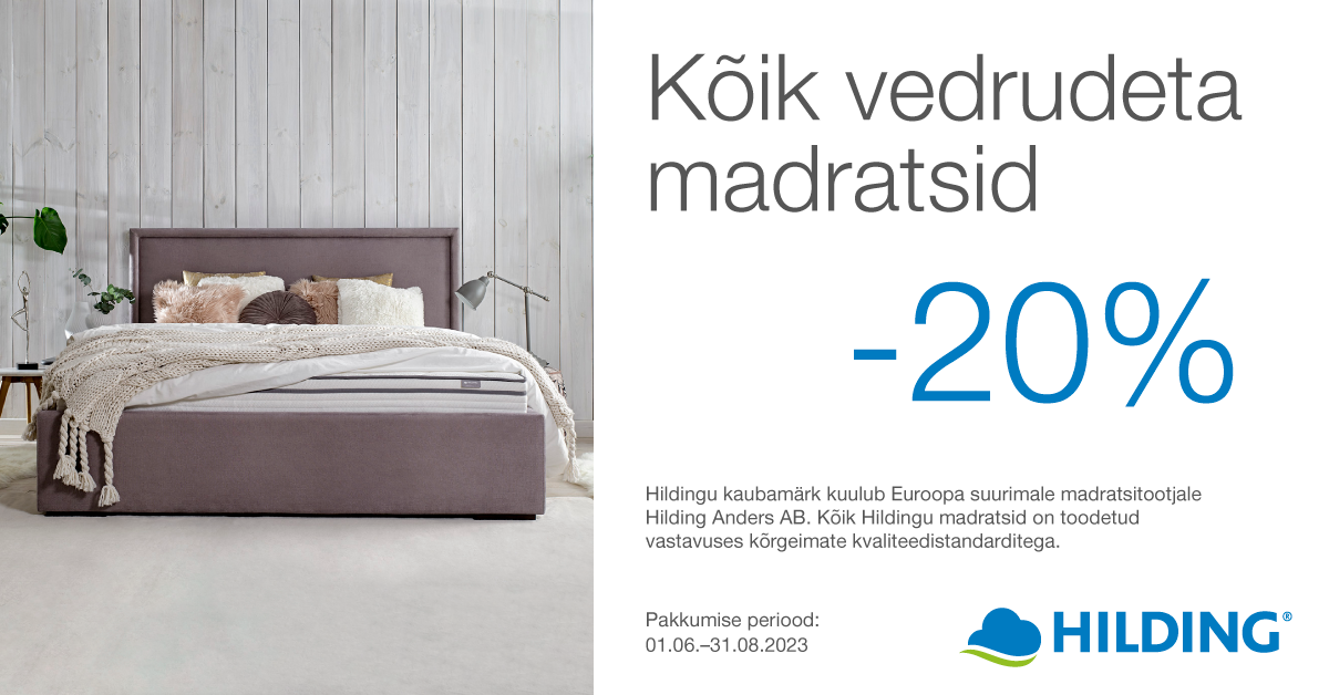 Sleepwell. Hilding. kampaania. Voodike. madratsid. voodid. kontinentaalvoodid