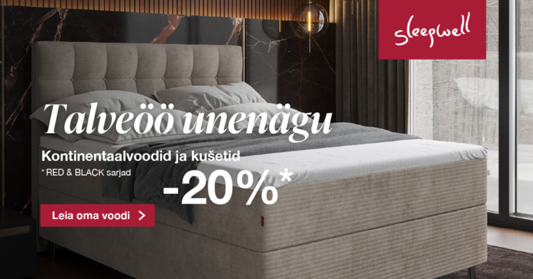 Sleepwell. Madratsid. Voodid. Kontinentaalvoodid. Jõulukampaania. Kampaania. 2023. voodike. Sleepwell.