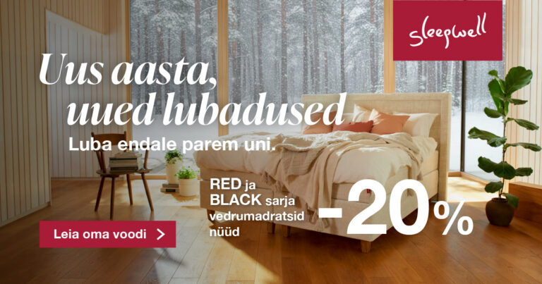 Sleepwell. Kampaania. Voodike. Madratsid. Voodid. Kontinentaalvoodid. Topid. madratsikatted.